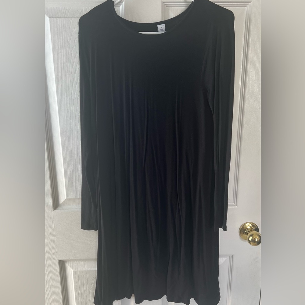 Old Navy Black Long Sleeve Dress